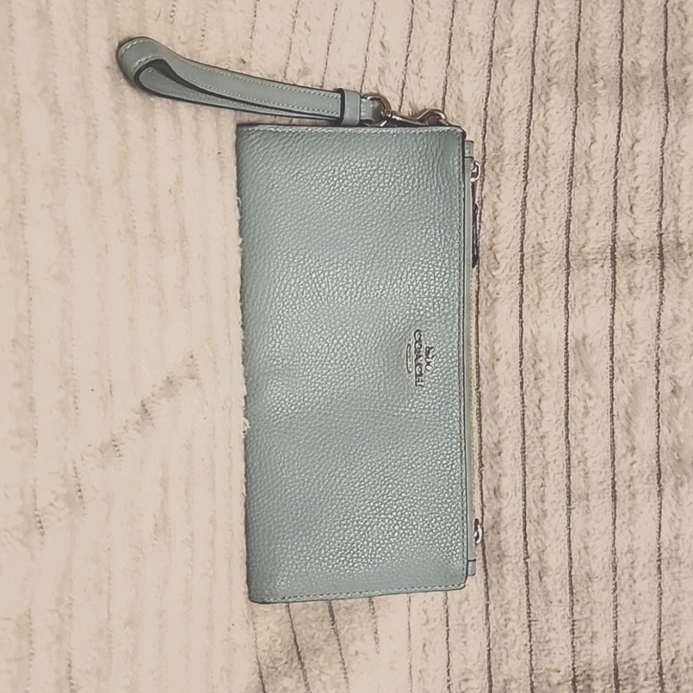 Blue coach wallet